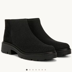 Nwob May Ankle Knit Black Boot Lifestride Bzees 6.5